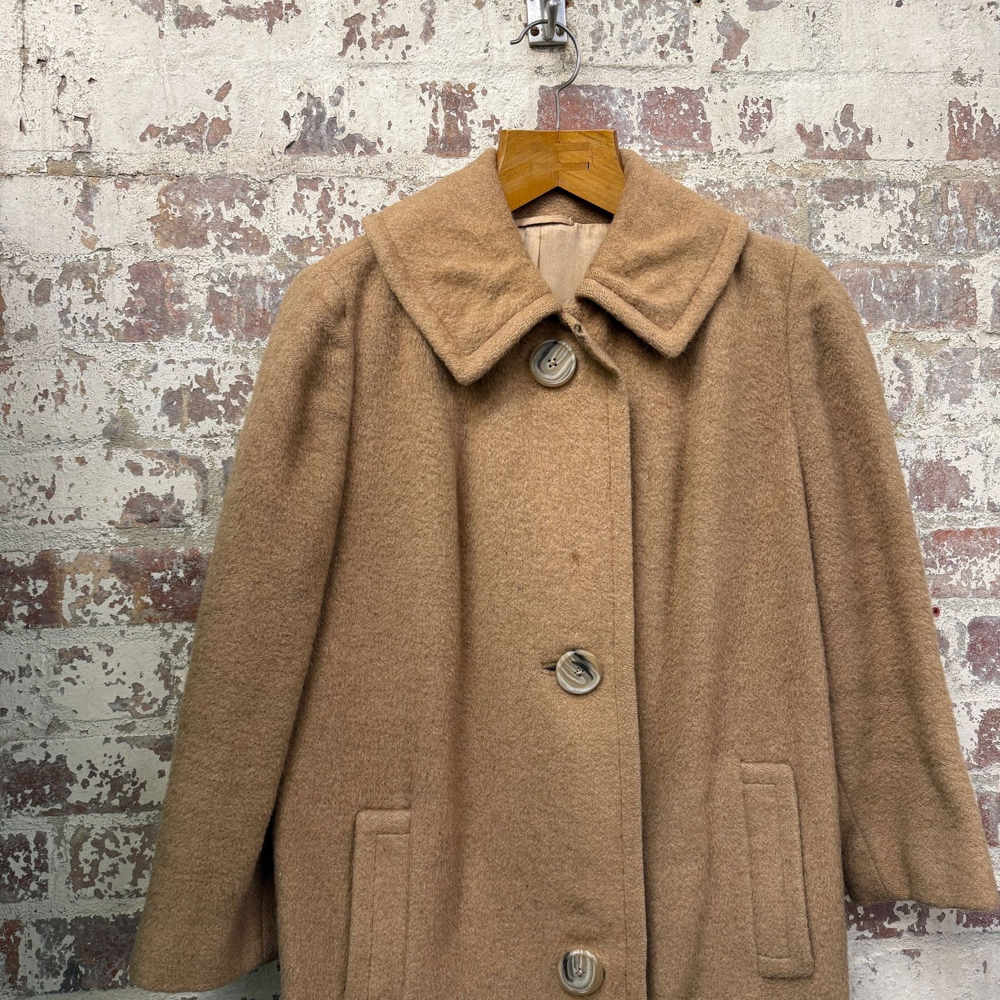 1960s Beige Balmar Camel Coat
