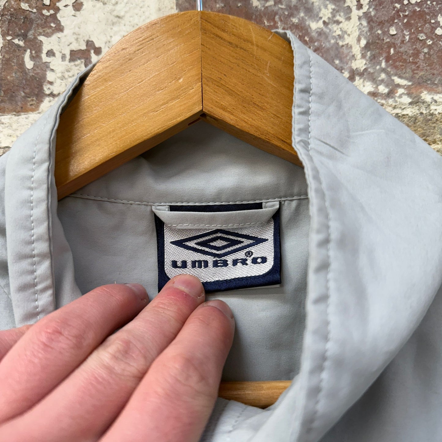 1990s Grey Umbro 1/2 Zip Track Top