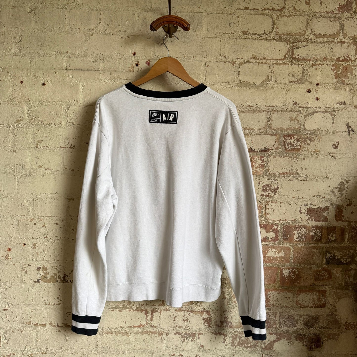 White NIKE AIR Graphic Sweatshirt