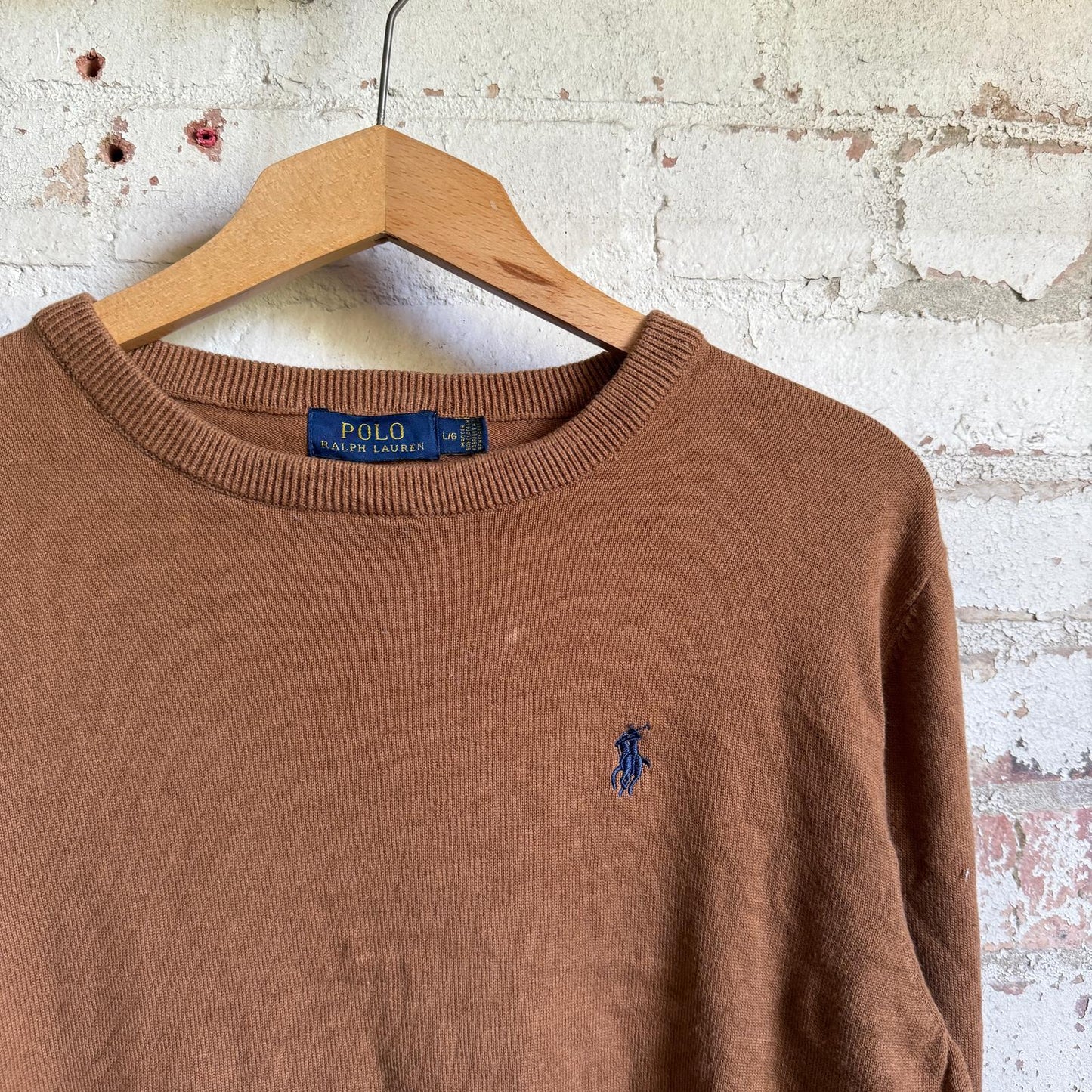 Brown Ralph Lauren Knitted Sweater Jumper