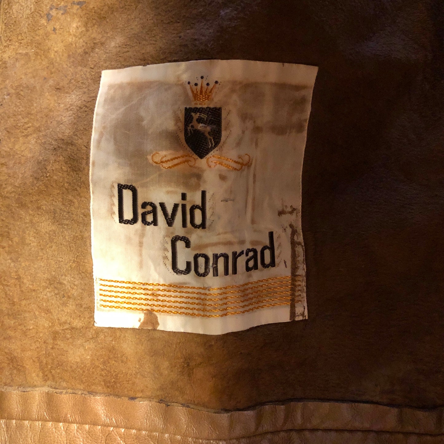 1960s Leather David Conrad Dress