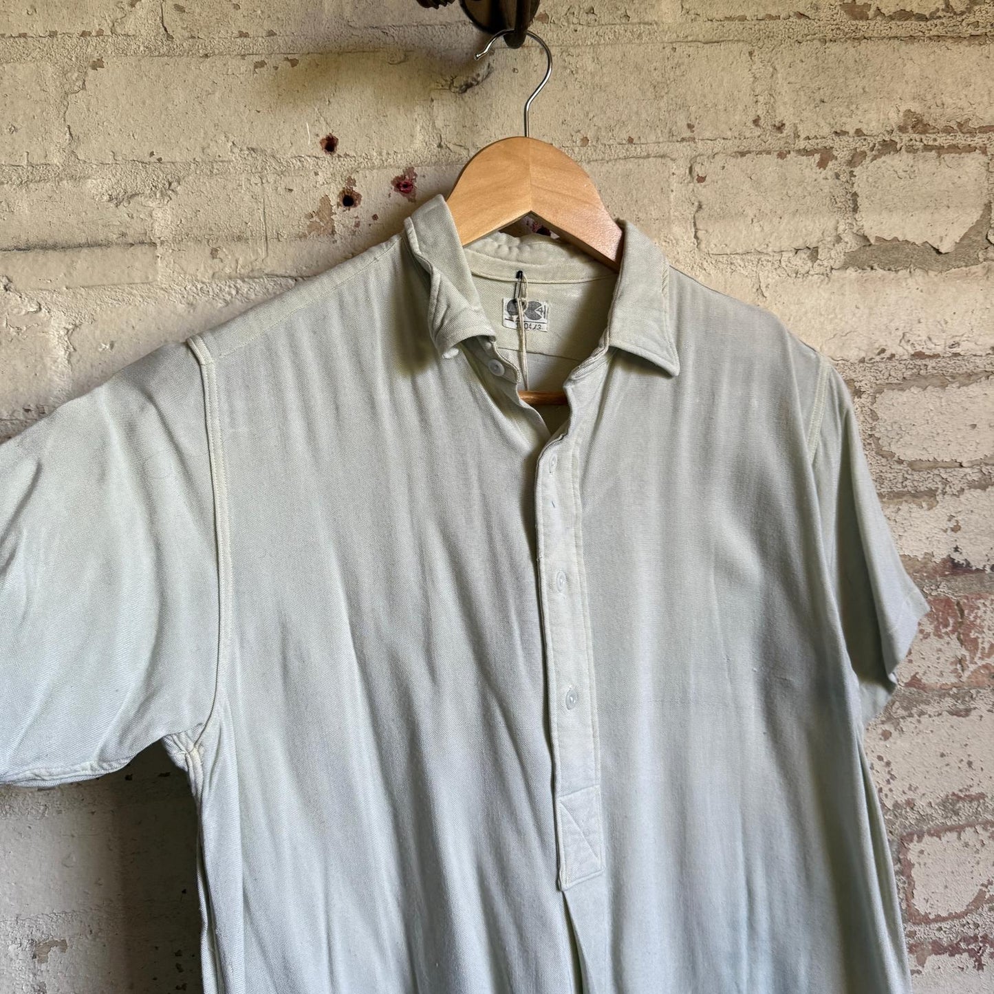 1940s British CC41 Rayon Sports Shirt
