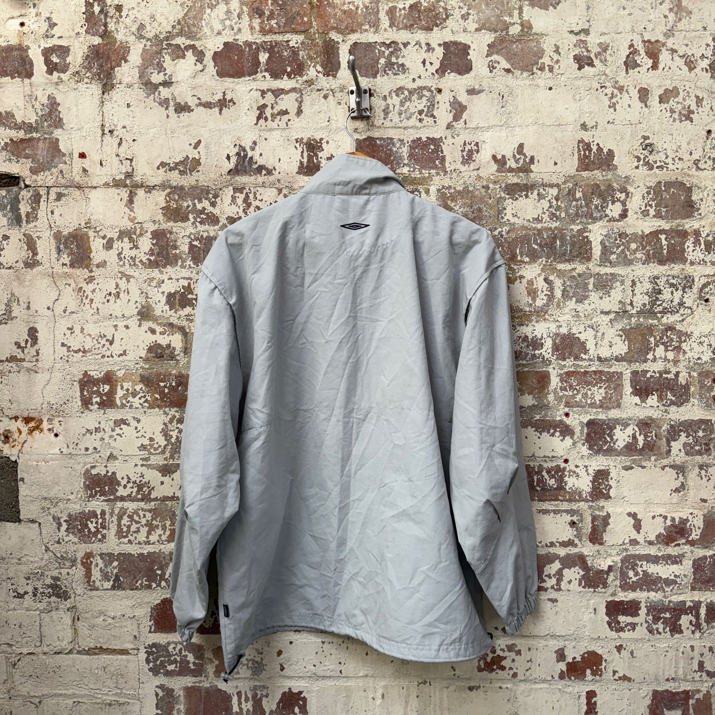1990s Grey Umbro 1/2 Zip Track Top
