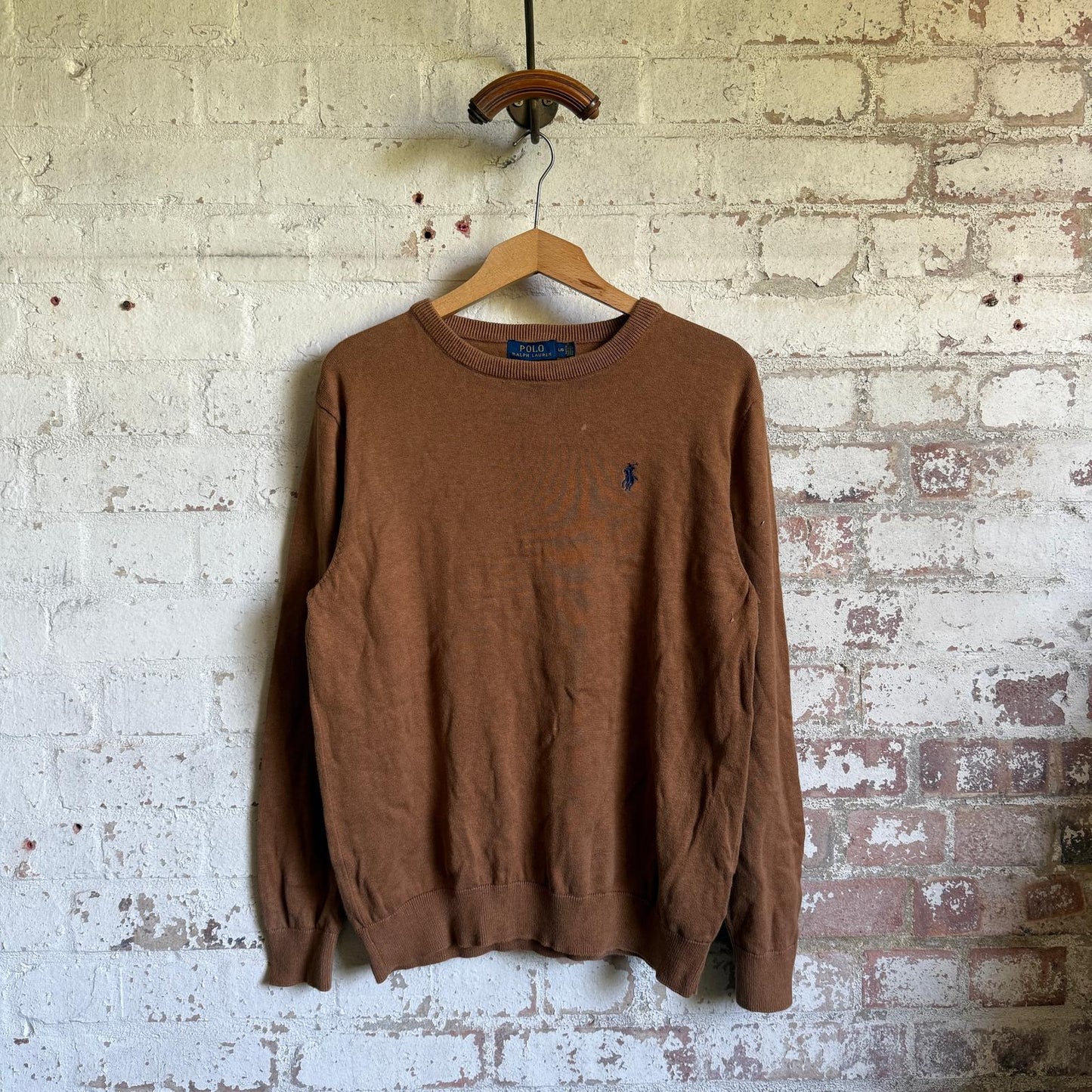 Brown Ralph Lauren Knitted Sweater Jumper