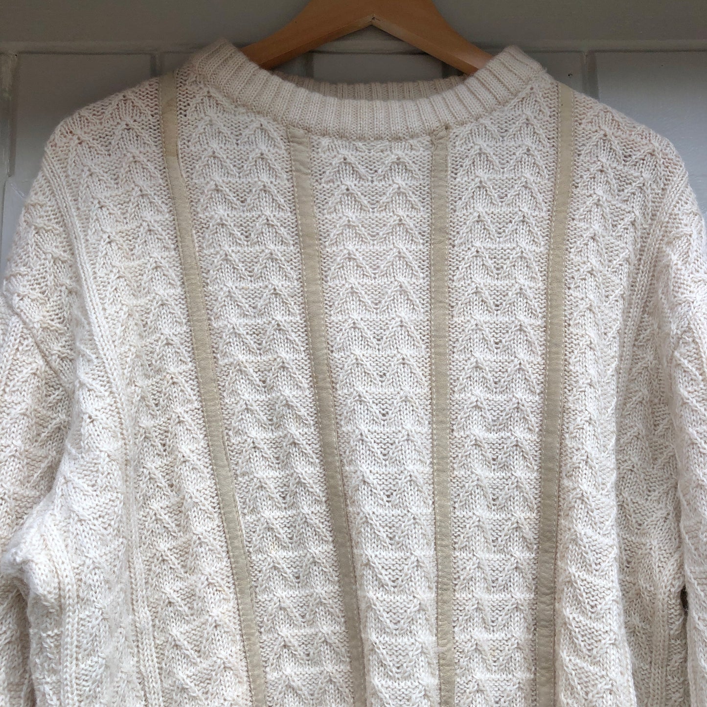 1970s Cream Knitted Jumper