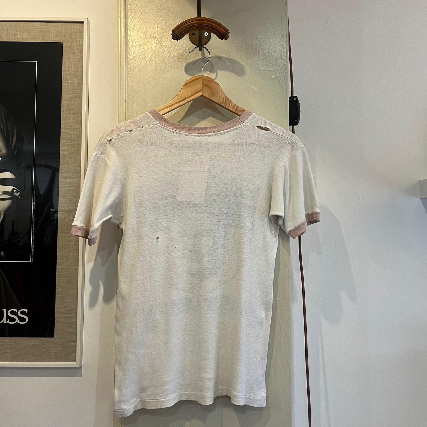 1960s White "Spiro Tagnew' Graphic American T-shirt