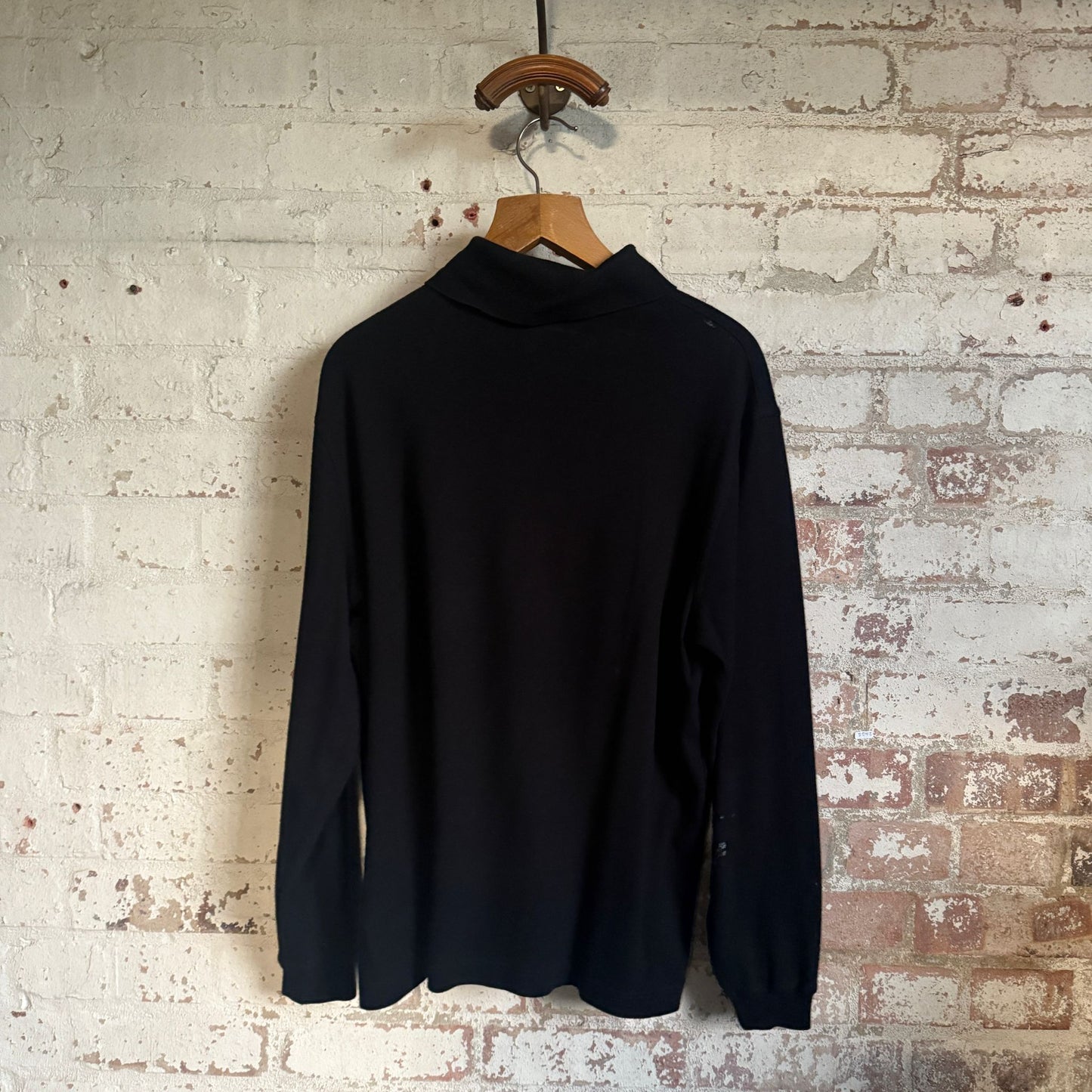 1990s Black Versace Button Sweatshirt