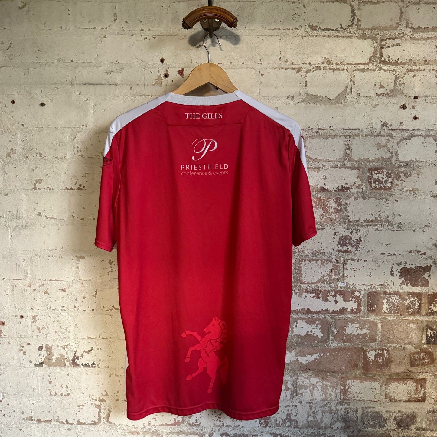 2000s Red Gillingham Home Football Kit Shirt