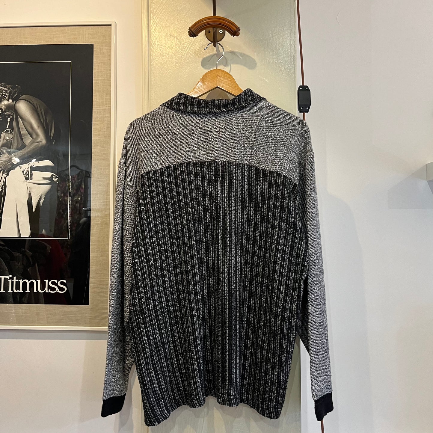 1980s Zip Knitted Pocket Shirt