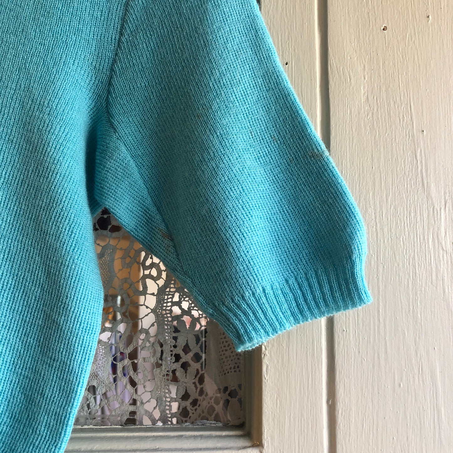 1940’s Blue British Knitted Zip Top