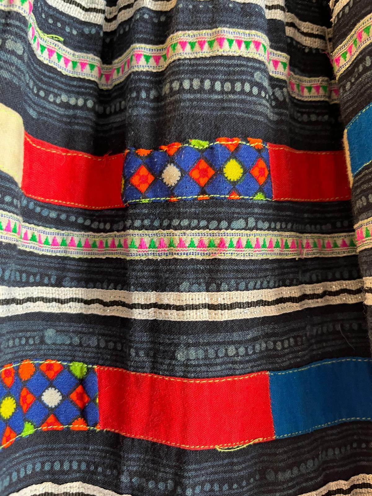1970s Handmade RaRa Embroidered skirt