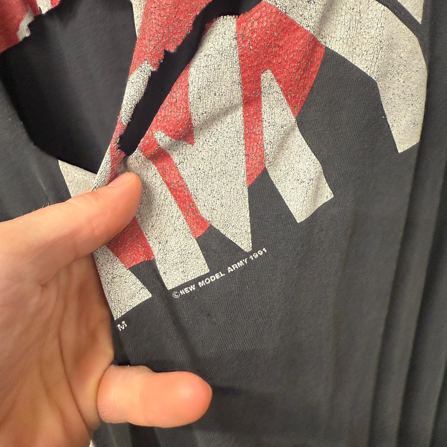 1980s Black New Model Army Graphic Band T-Shirt