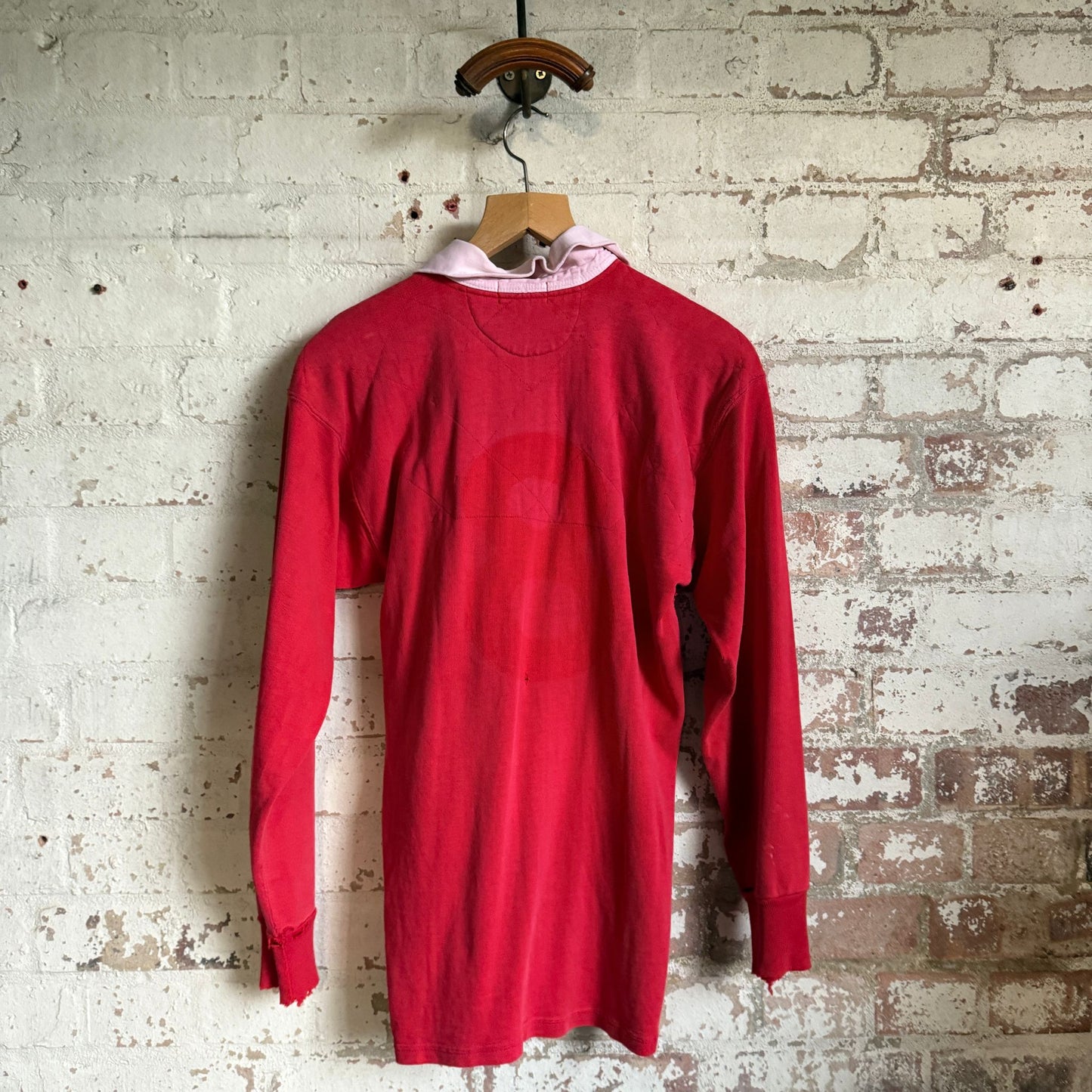 1960s British Red Rugby Shirt