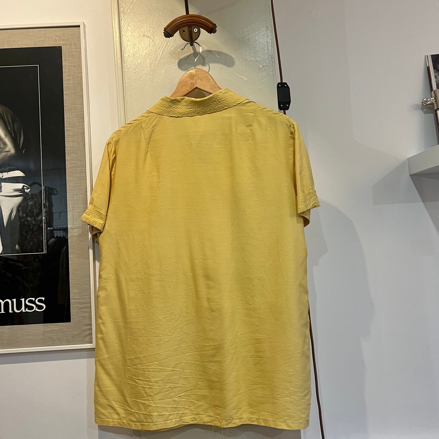 1970s Yellow Silk Leisure Shirt
