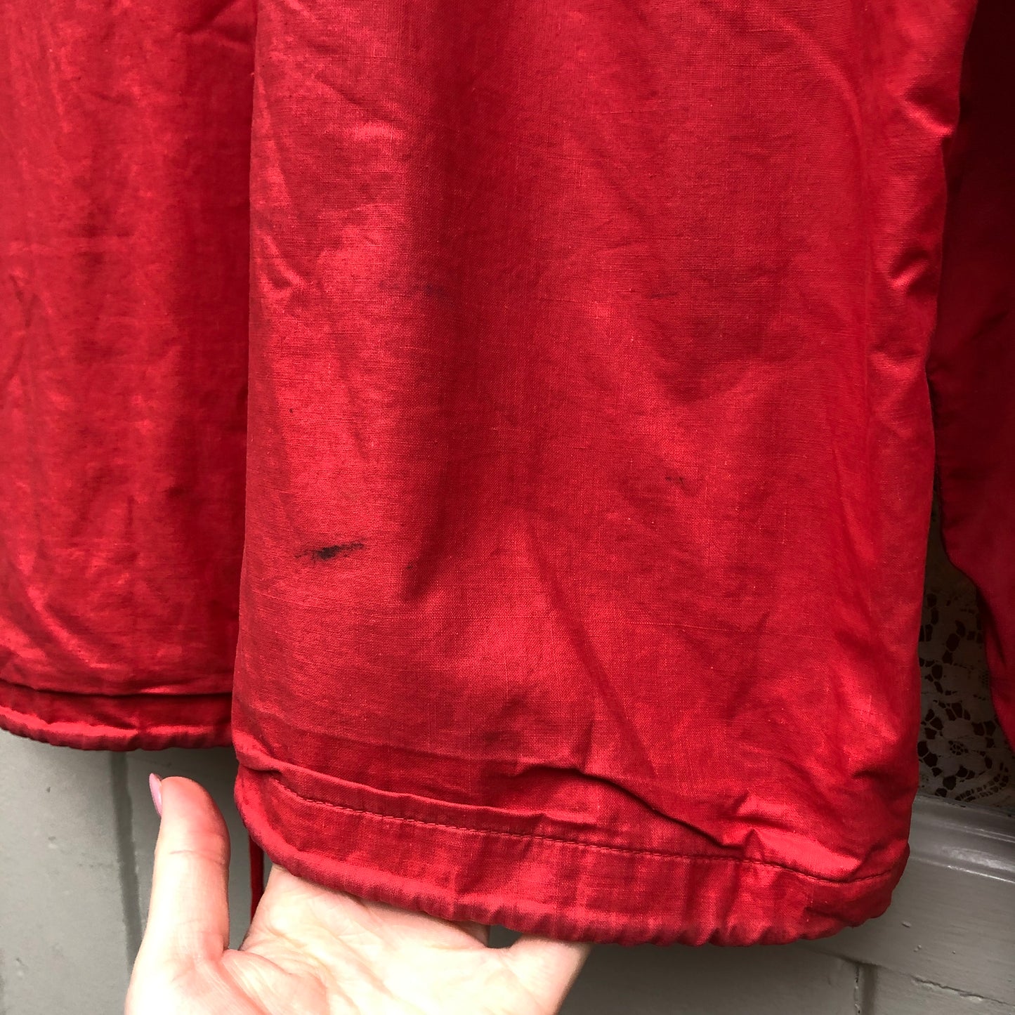 1980s Red Levi's Cotton Detail Jacket