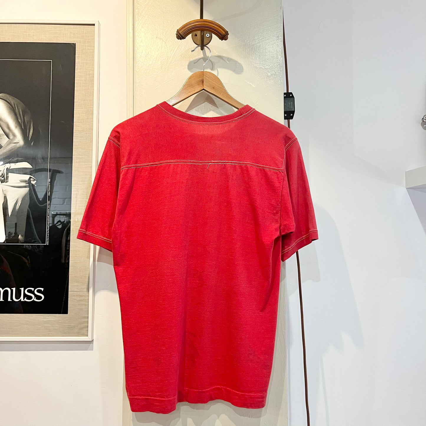 1960s Red College Graphic T-shirt