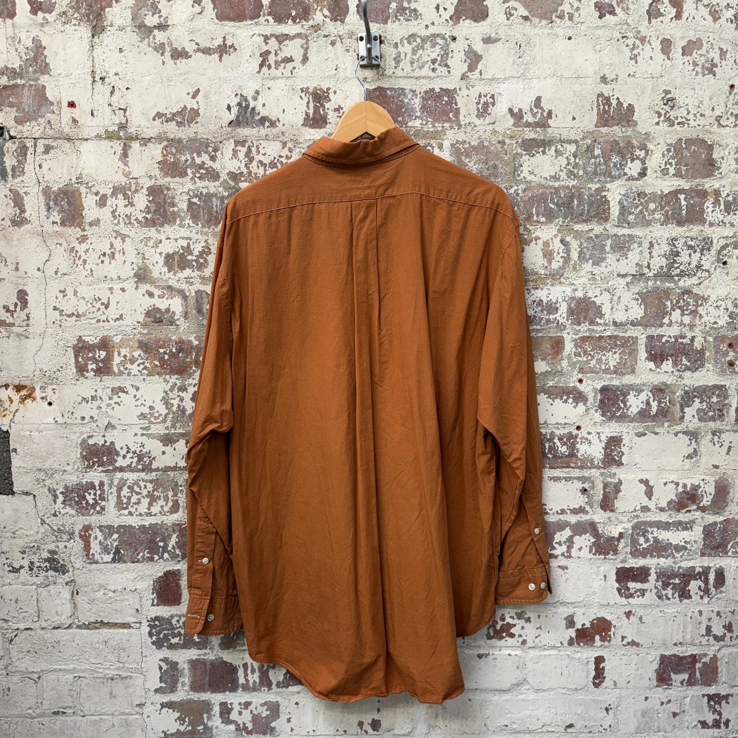 1990s Orange Ralph Lauren Button Up Shirt