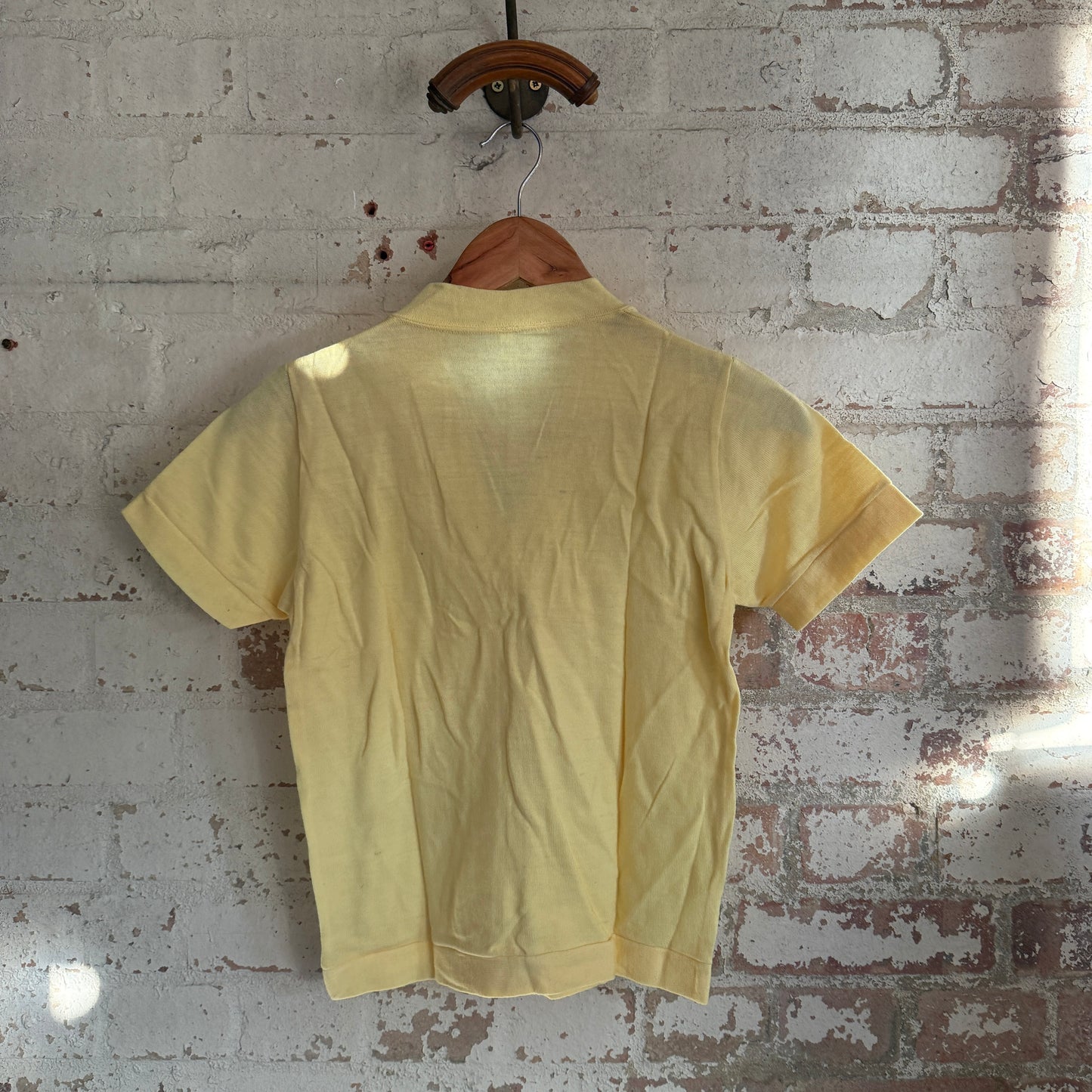 1950s Yellow Wool Knitted Blouse T-Shirt