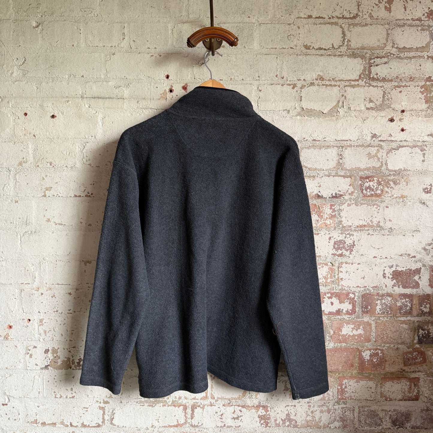 1990s Grey Georgio Zip Fleece Jumper