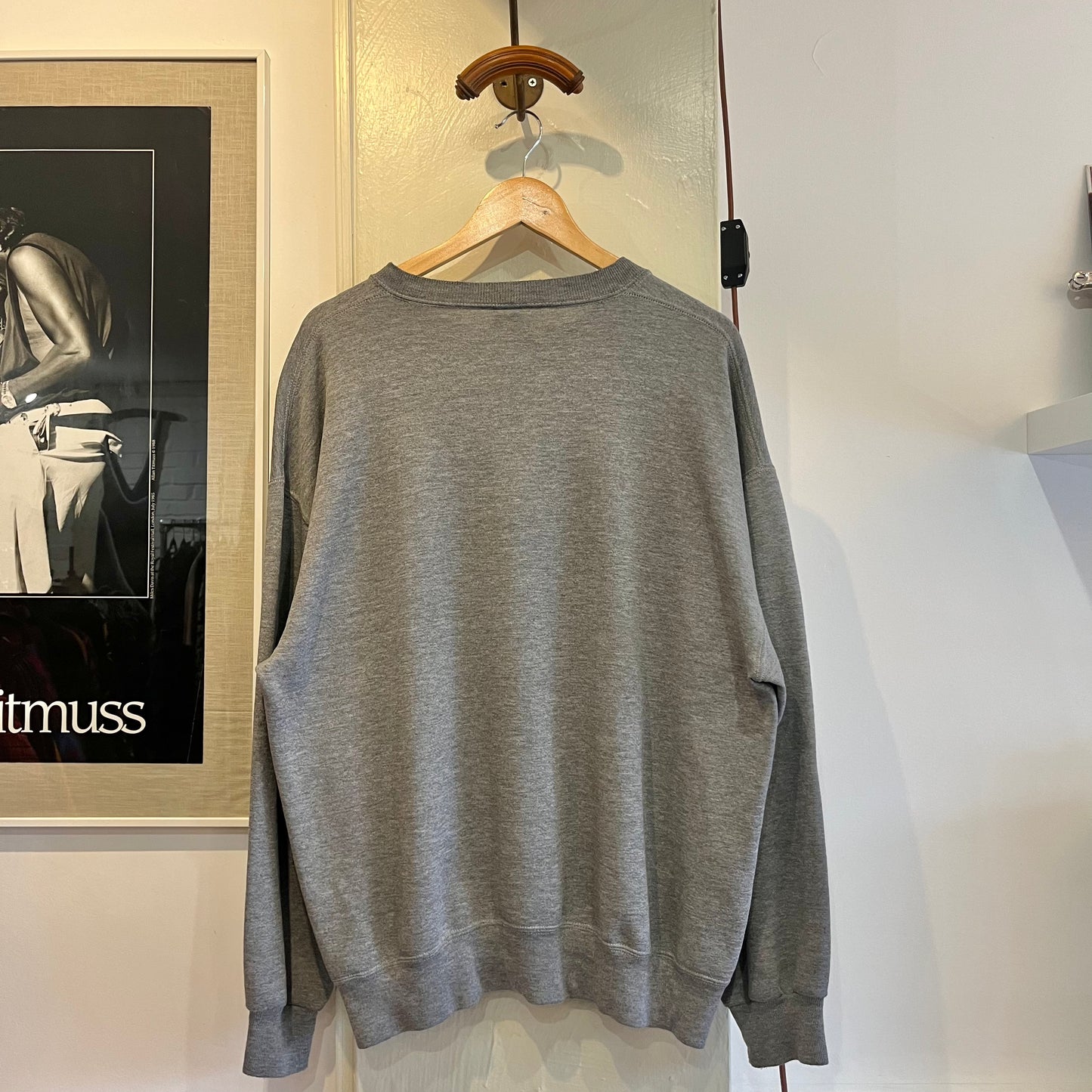 1990s Russel Graphic Grey Sweatshirt