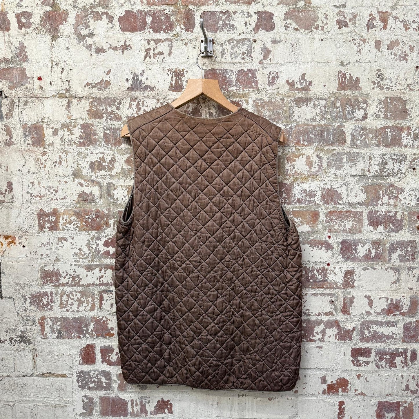 1940s British Satin Quilt Gilet Jacket