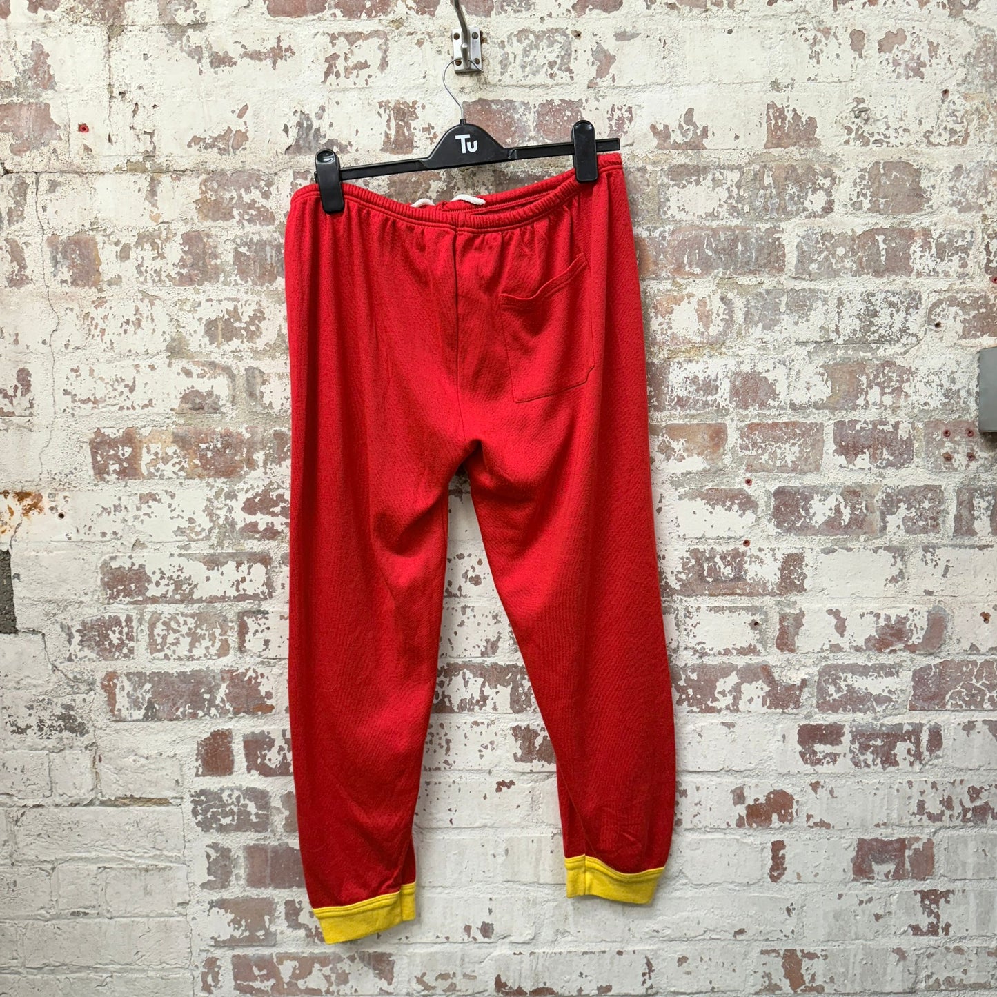 1980s Red Cotton Sweatpants Trackies