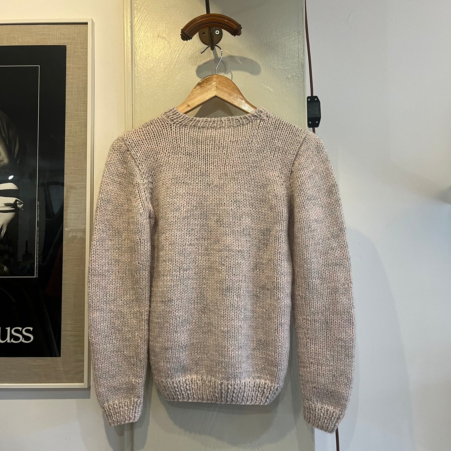 1970s Beige Wool Knitted Jumper