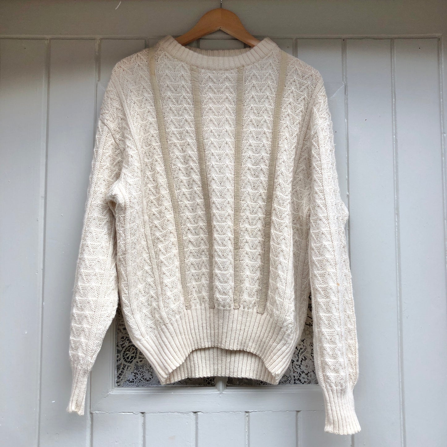 1970s Cream Knitted Jumper