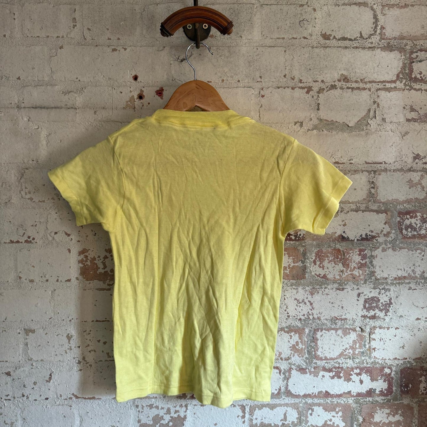 1970s Yellow Blank Cotton T-shirt