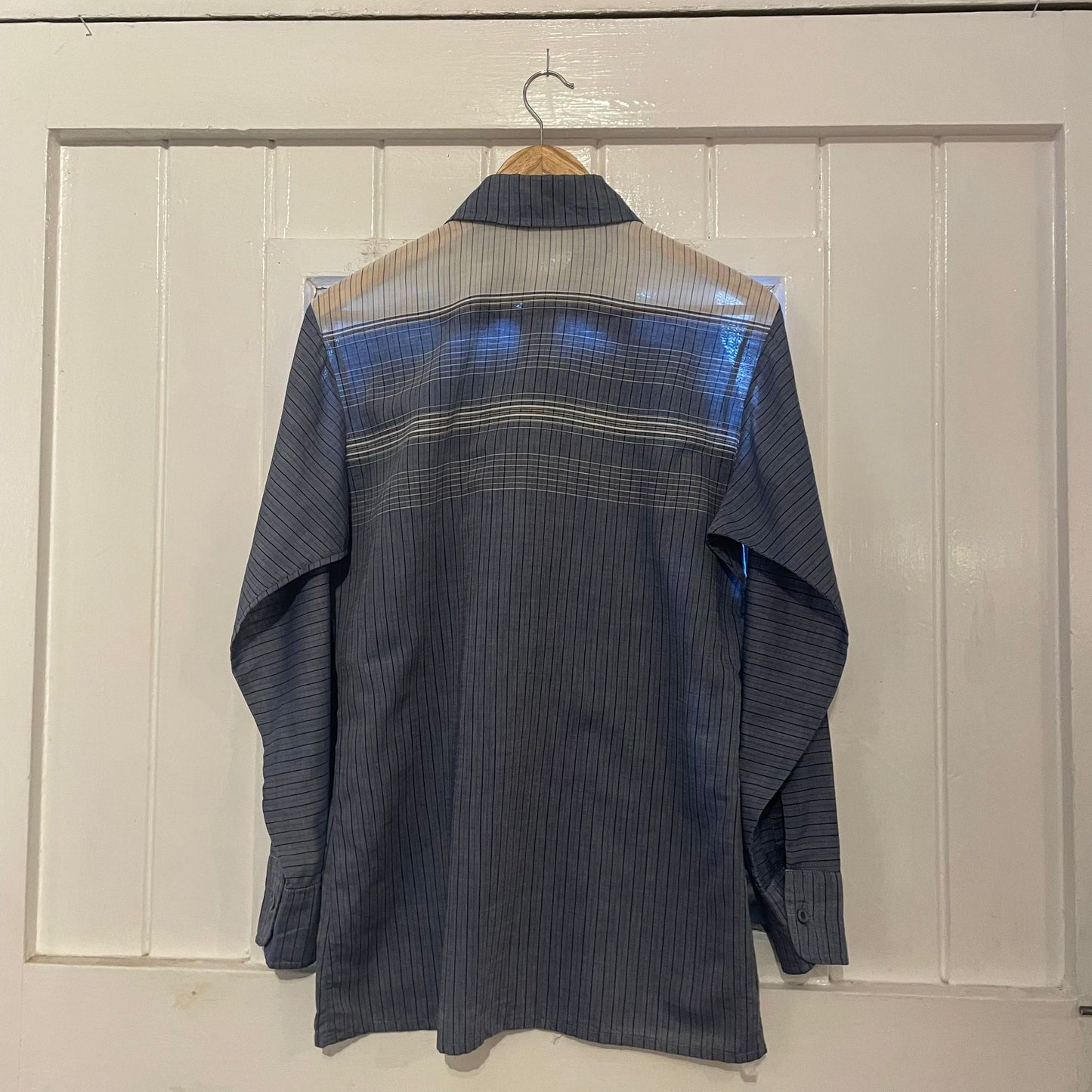 1970s Navy Baracuta Stripe Shirt