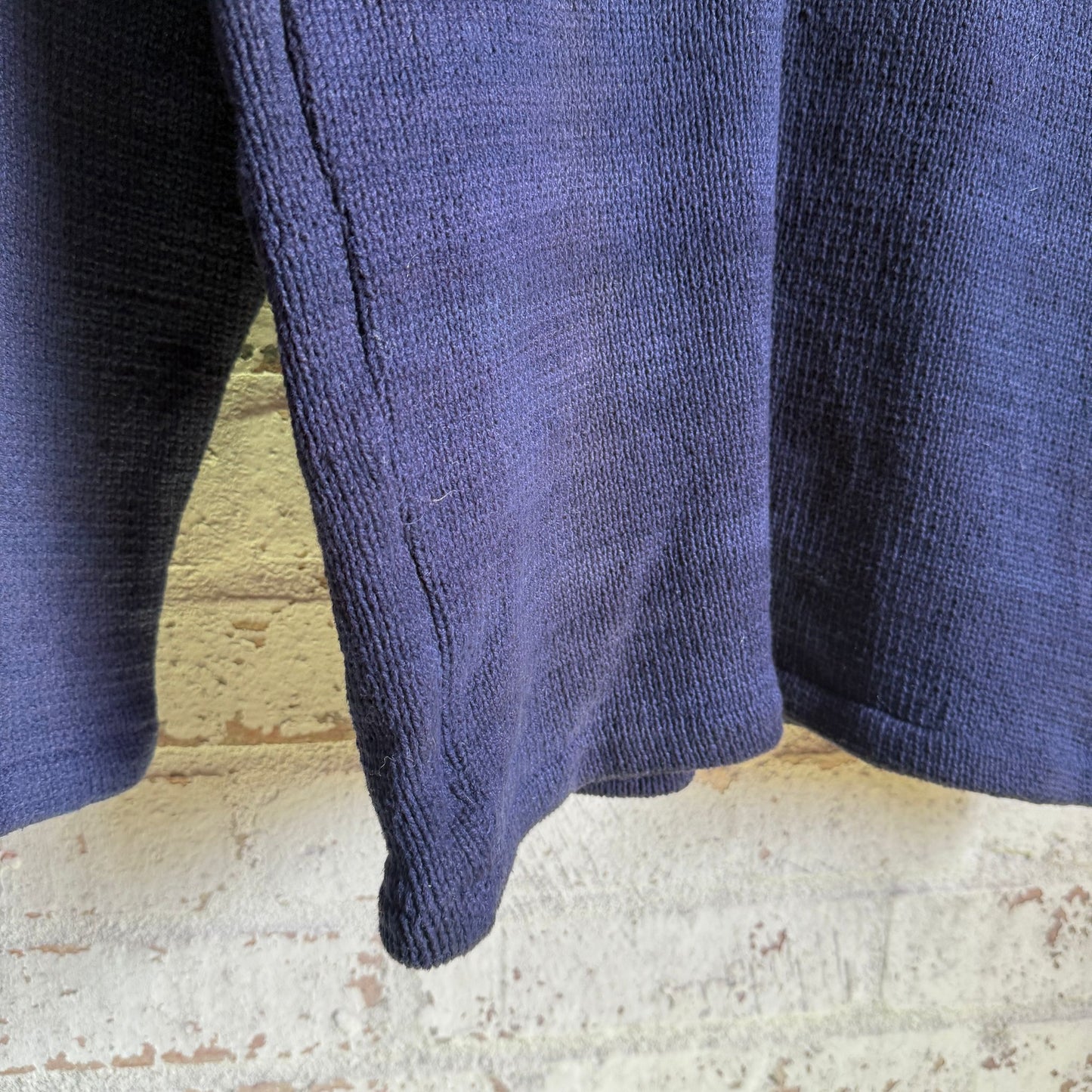 1940s Navy Wool Knitted Jumper