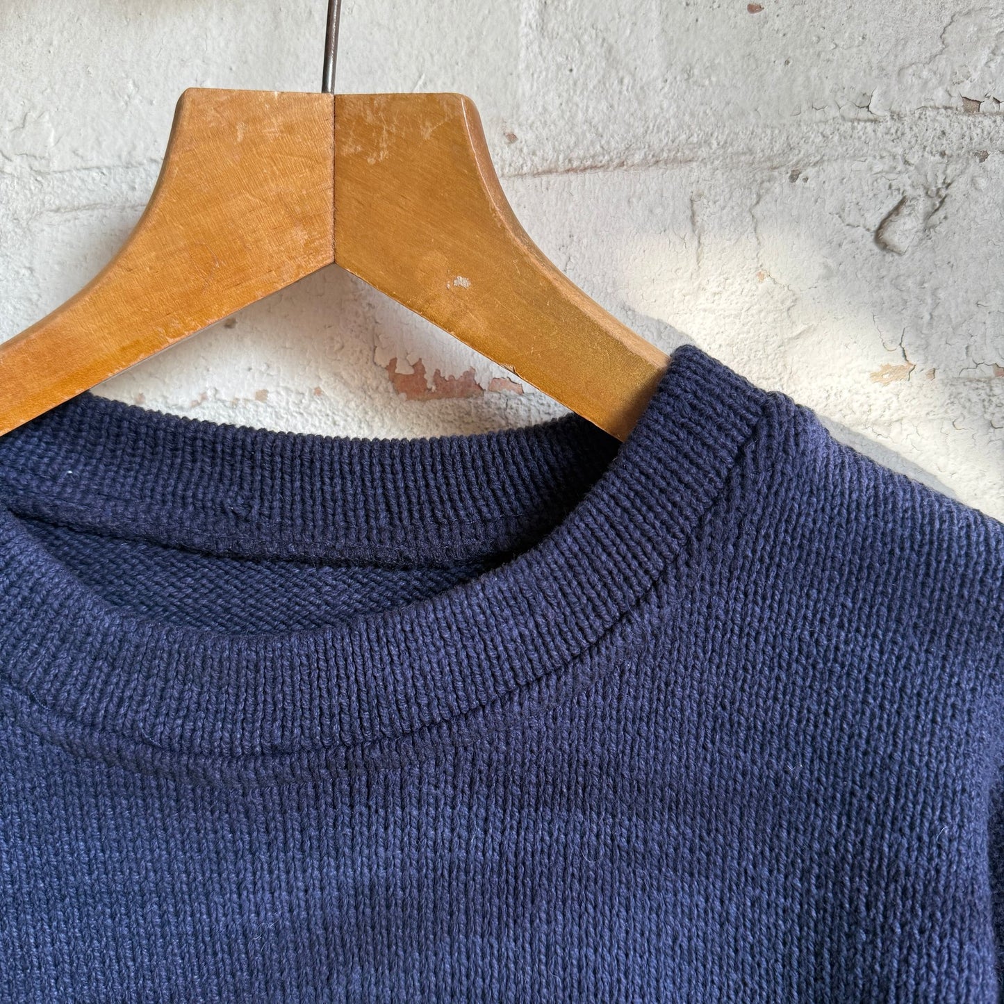 1940s Navy Wool Knitted Jumper