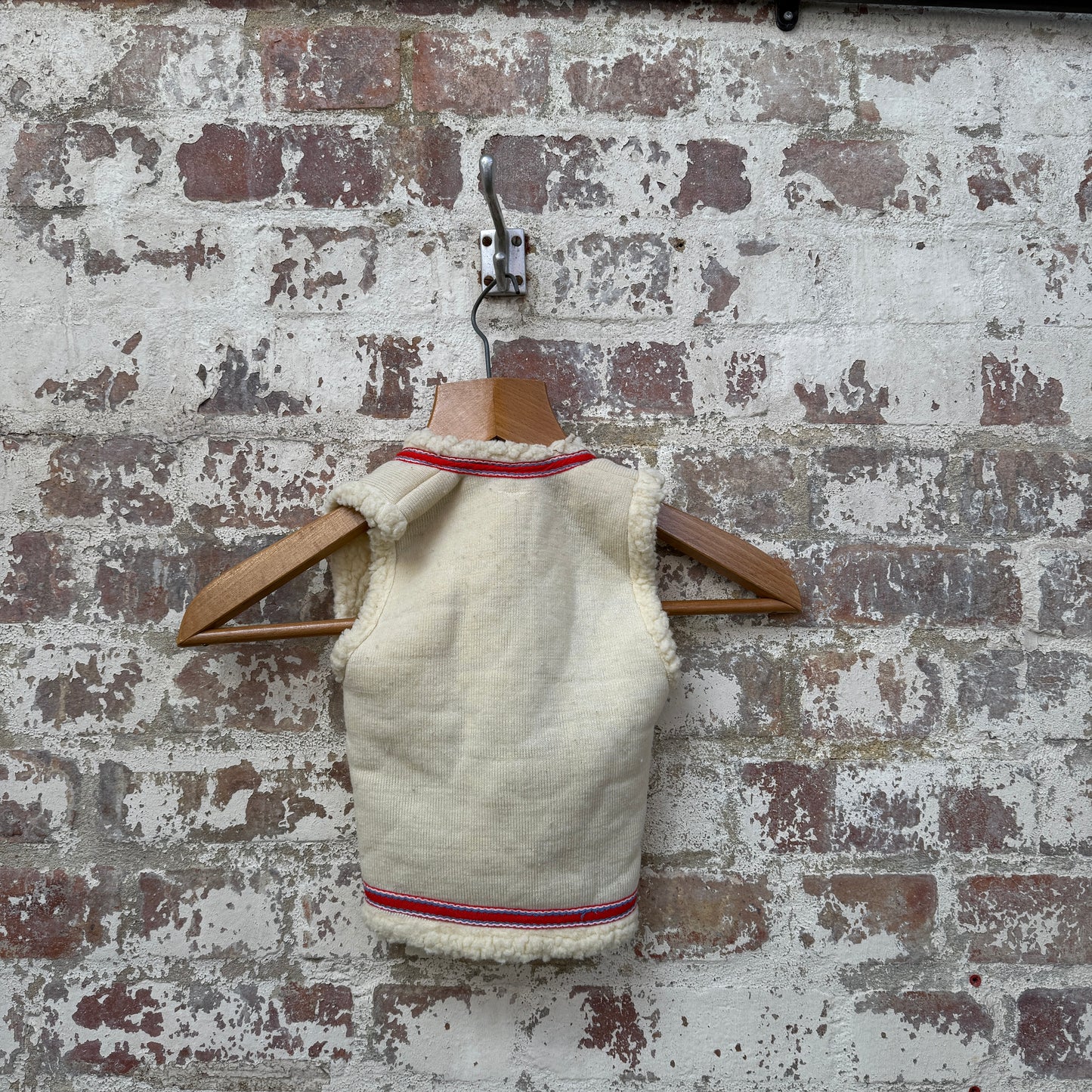 1970s Kids Shearling Gilet Vest Top