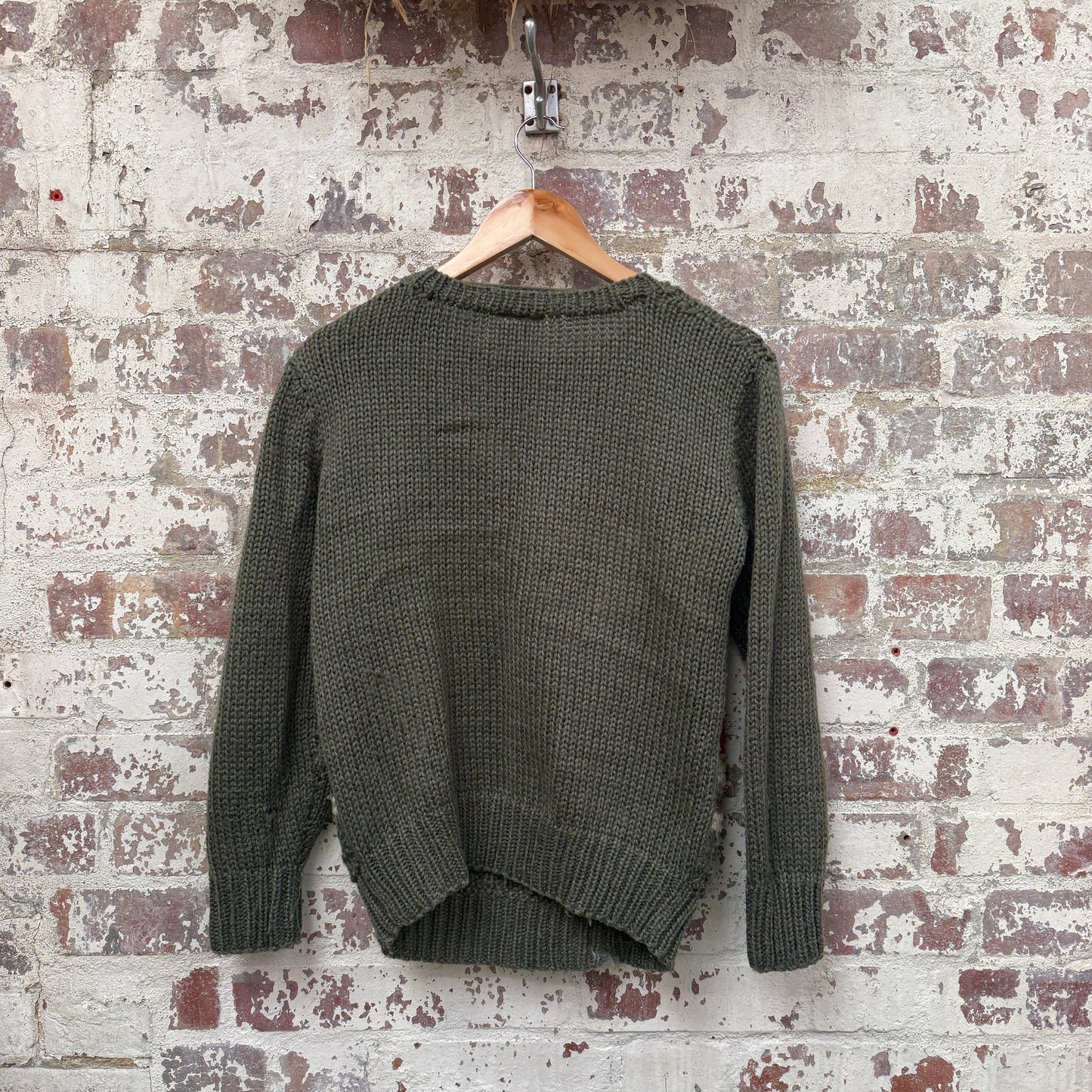 1980s Green Knitted Jumper