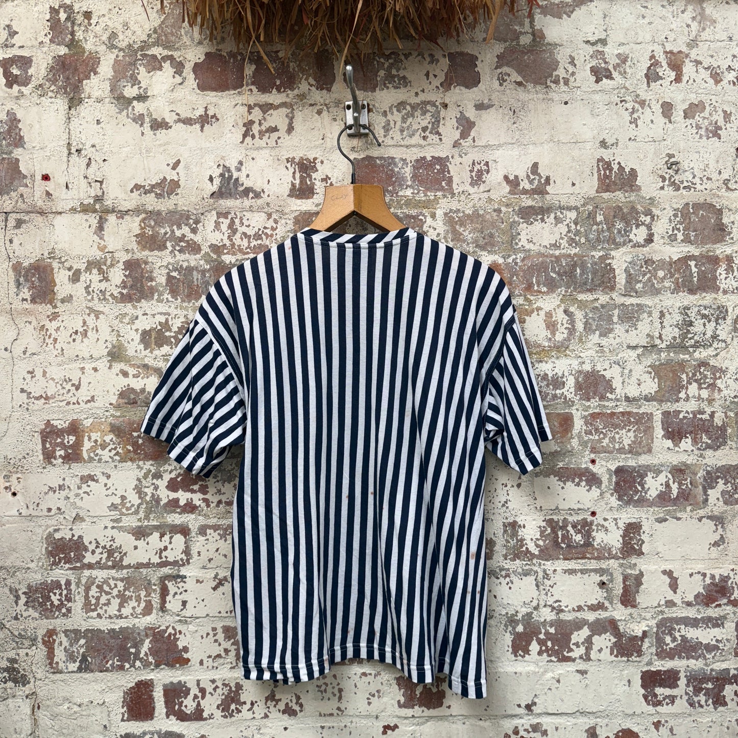 1990s Striped Versace Jeans T-Shirt