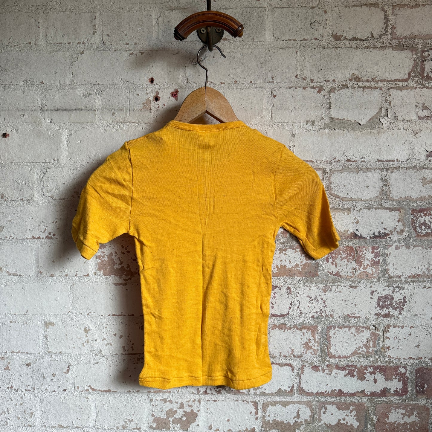 1970s Yellow Blank Cotton T-Shirt