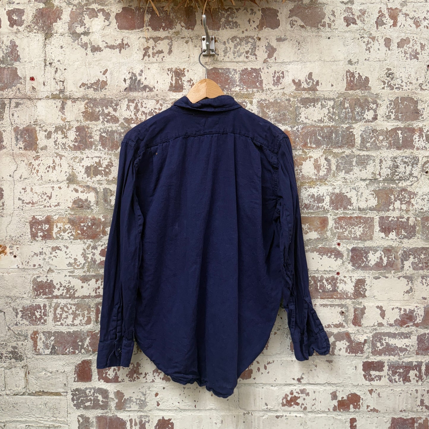 1960s Navy British Work Pullover Shirt