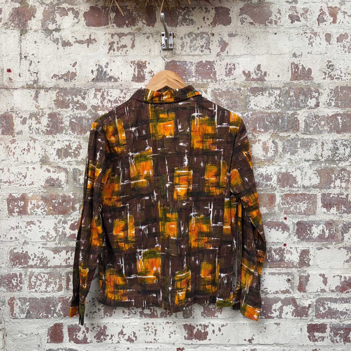1960s British Patterned Keltex Button Leisure Shirt