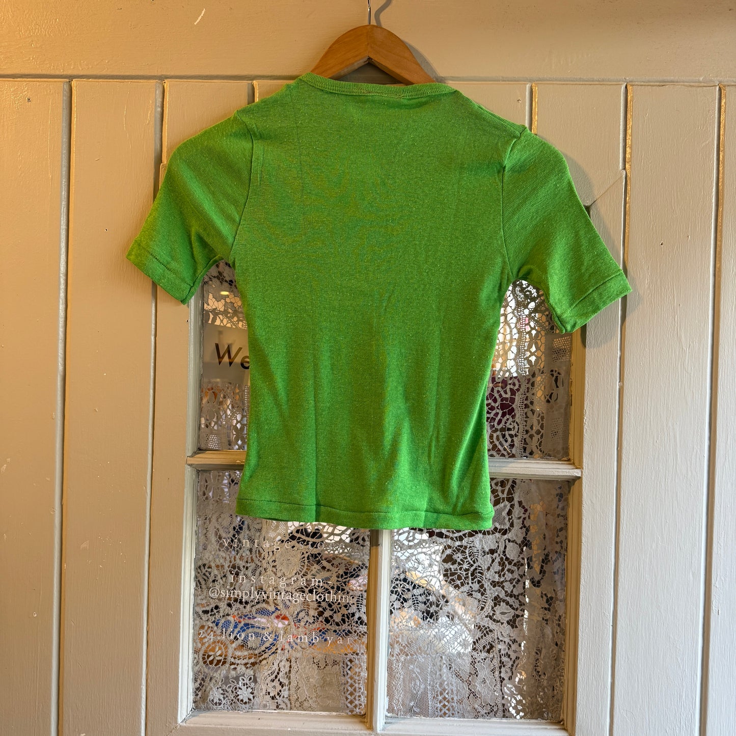 1970s Lime Green Blank T-Shirt