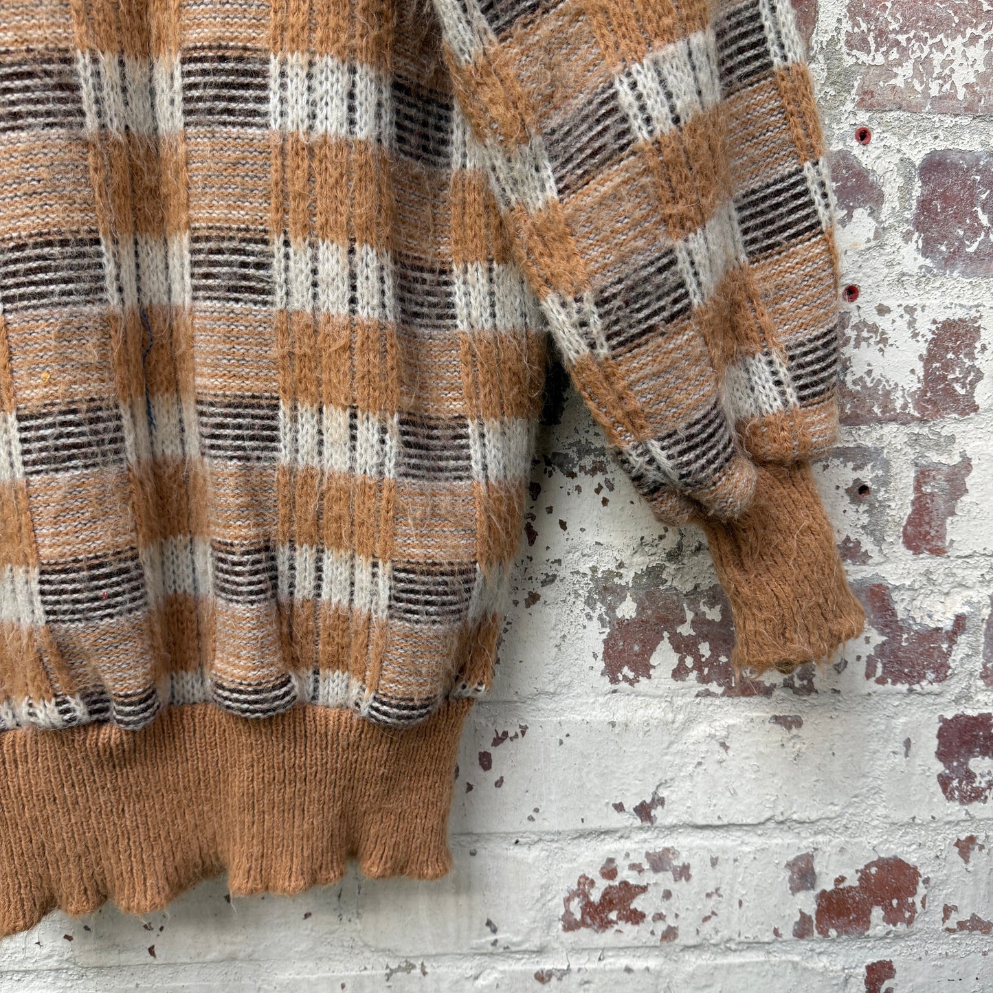 1980s Scottish Knitted Roll Neck Jumper