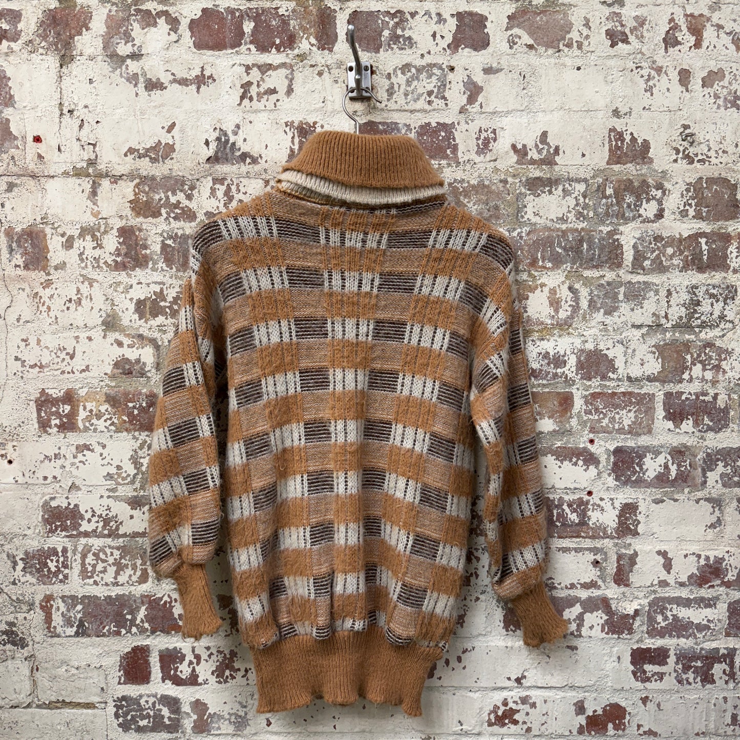 1980s Scottish Knitted Roll Neck Jumper