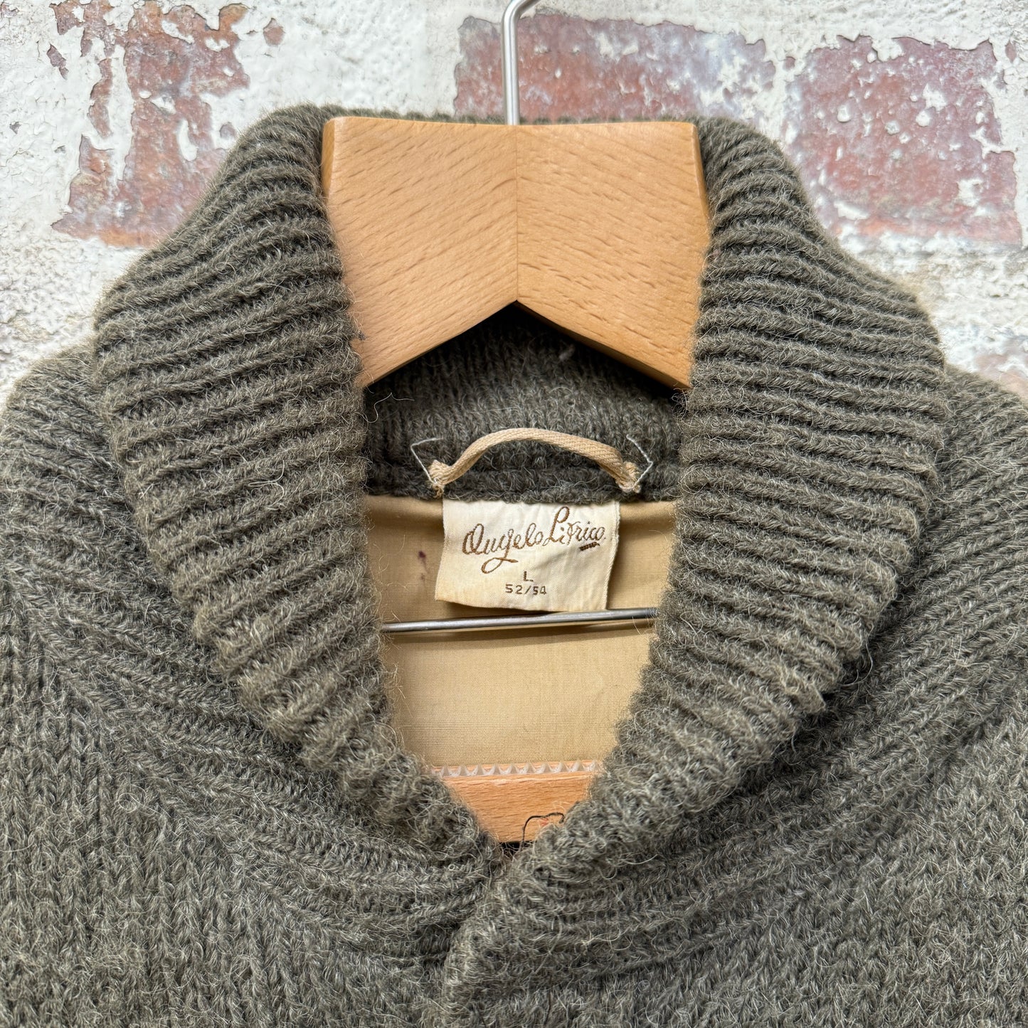 1980s Italian Wool Knitted Zip Up Jacket