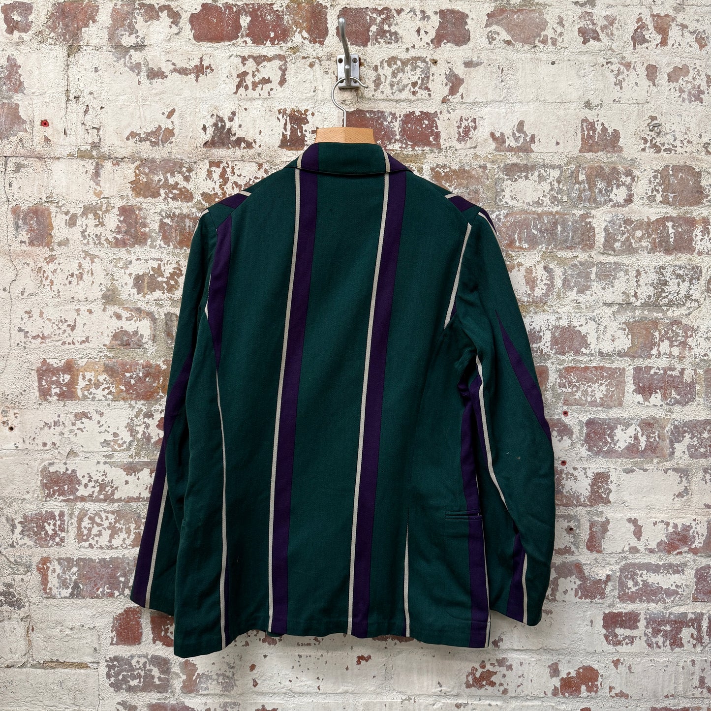 1940s Striped University Suit Blazer Jacket