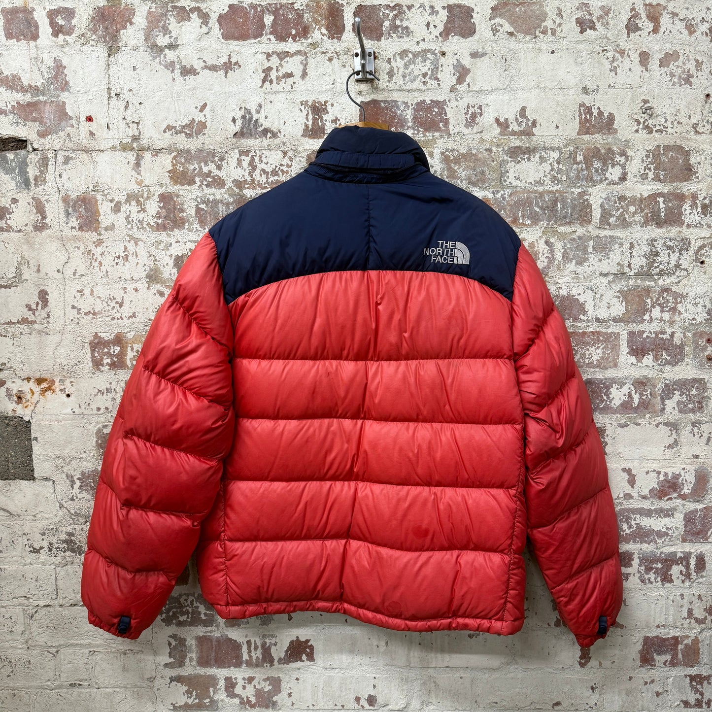 The North Face Scarlet and Navy Puffer Jacket
