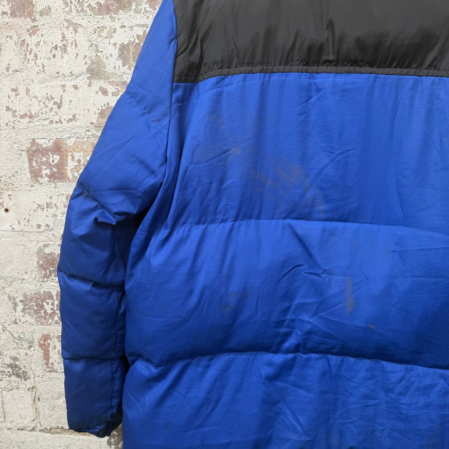 Blue and Black The North face Puffer Jacket