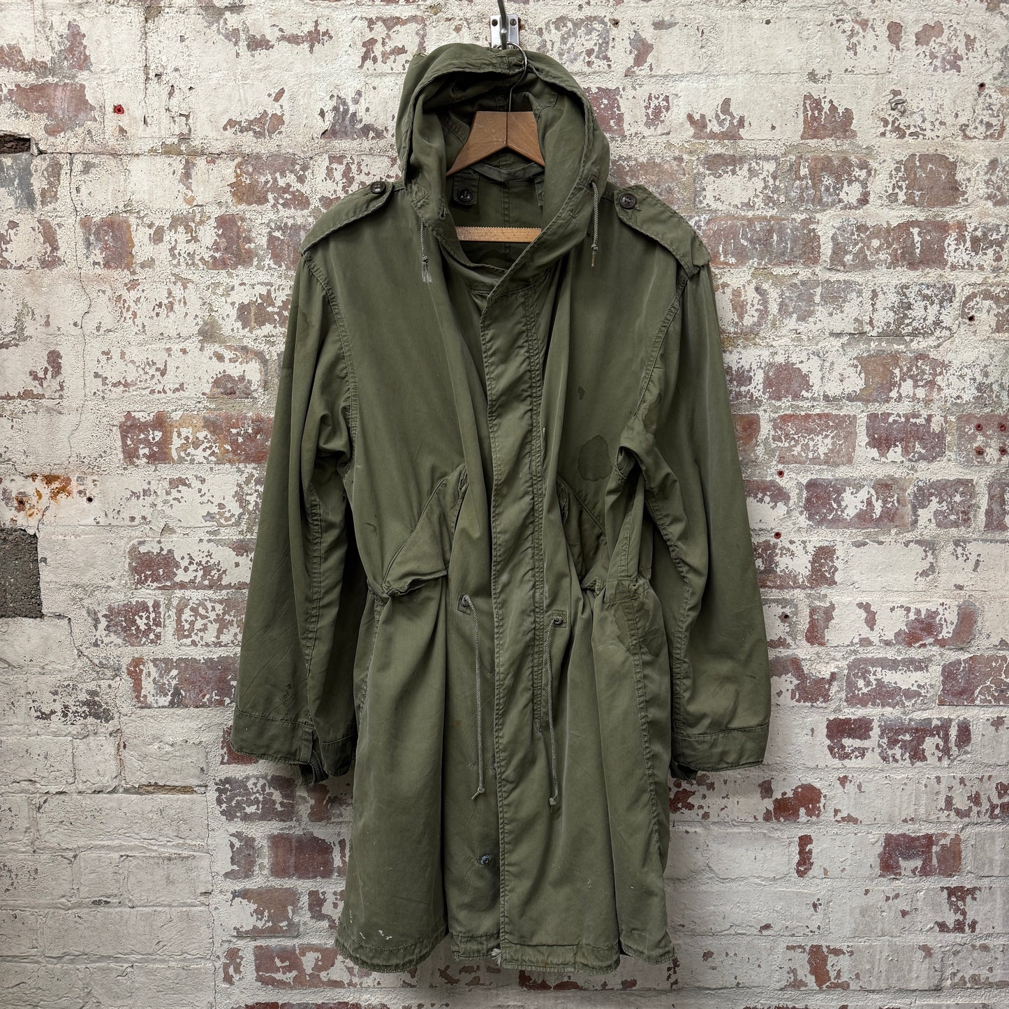 1950s Green US Army Fish Tail Parka Coat