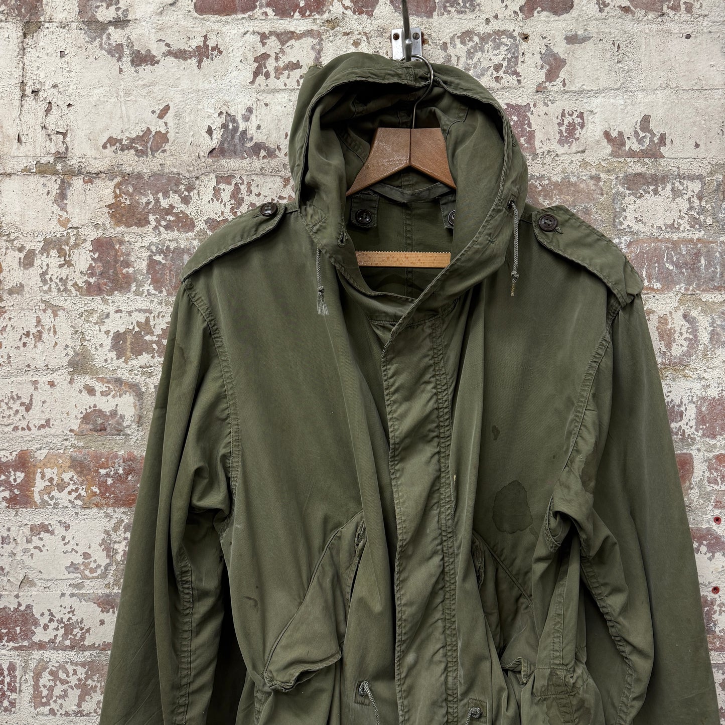 1950s Green US Army Fish Tail Parka Coat
