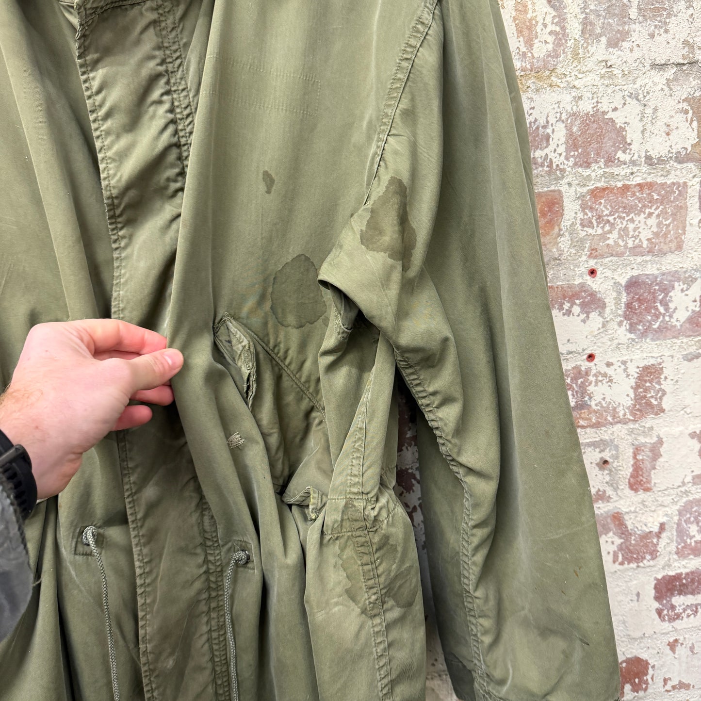 1950s Green US Army Fish Tail Parka Coat