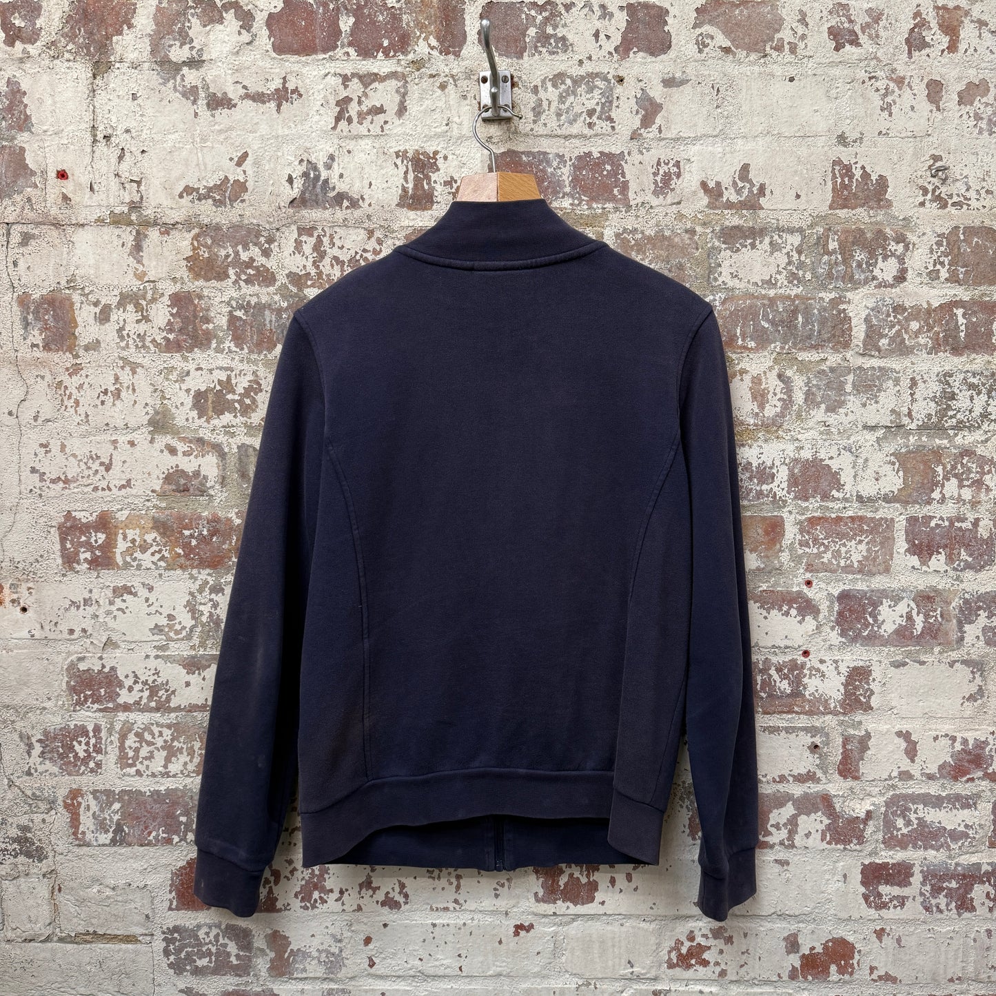 Navy Lacoste Zip Up Sweatshirt