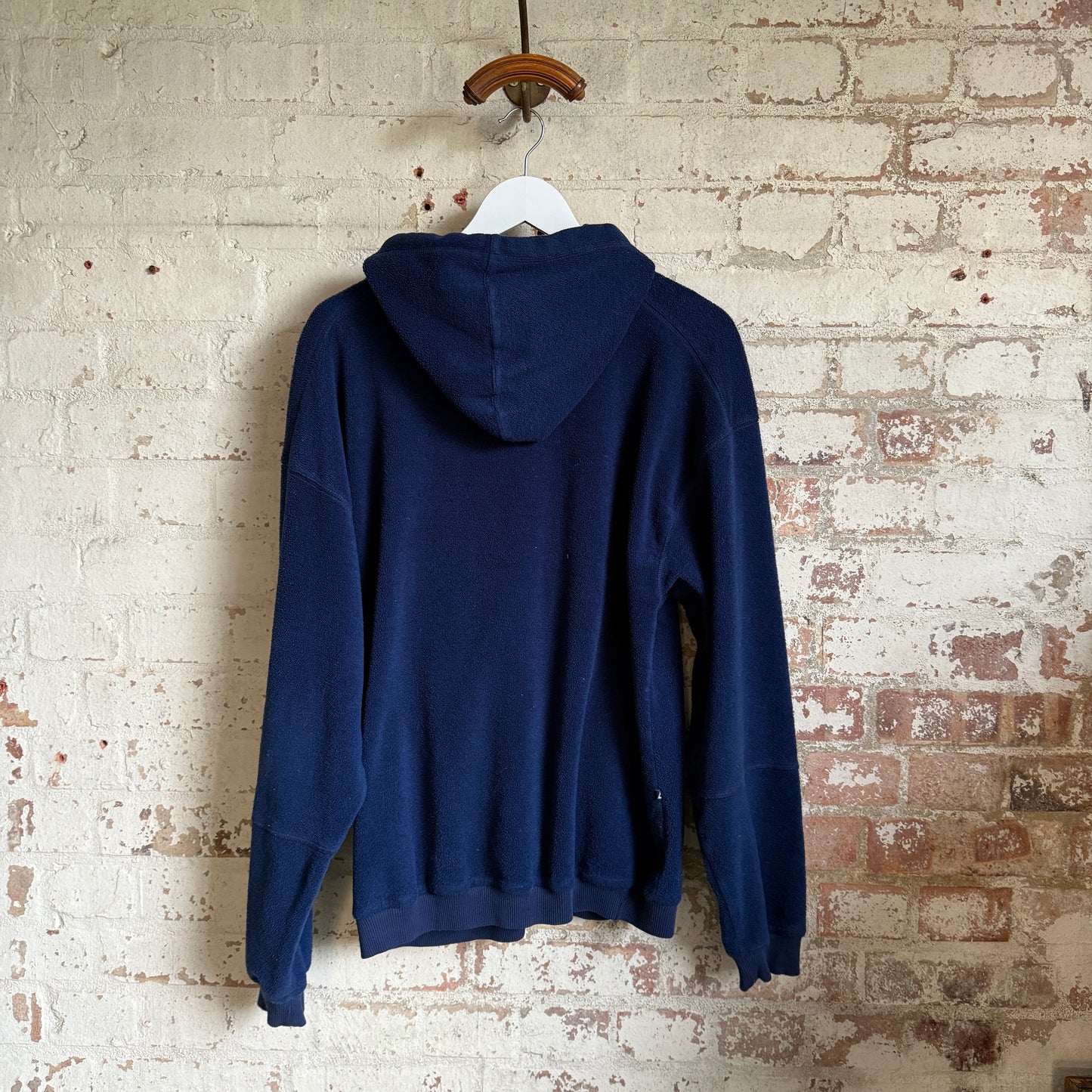 1990s Navy Le Coq Sportif Fleece Hoodie Jumper